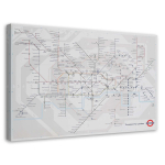 L&otilde;uenditr&uuml;kk Plan London Underground 60x40 hall v&auml;rv