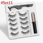 Magnetic Eyelashes Kunstripsmete Eyeliner Ripsmemeigikomplekt Style 3