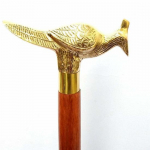 Royal Handicraft Victorian antique design vintage walking stick with brass bird handle