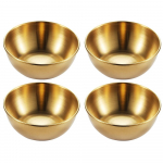 4tk 2tk roostevabast terasest kuldse kastmega n&otilde;ud Eelroa maitseaine serveerimisn&otilde;ud komplektid kandikud v&uuml;rtsitaldrikud k&ouml;&ouml;gin&otilde;ud 8X8X3CM