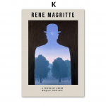 Rene Magritte'i terapeut S&uuml;rrealism Kaasaegsed P&otilde;hjala plakatid ja tr&uuml;kised Seinakunst L&otilde;uendimaal Seinapildid elutoa sisekujunduseks 50x70cm No Frame