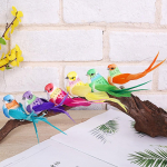 Koduaed Decor Simulation Birds Life-like Design 15x3,5x4cm Kunstlik