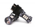 2tk P27/7W LED pirn 3157 12V CANBUS 1400lm punane
