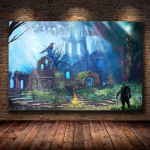 Klassikaline m&auml;ngupilt The Dark Souls 3 l&otilde;uendimaaling plakatikaunistus Kodu seinamaaling magamistoa sisekujunduse seinamaaling 60X90cm Unframed