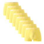 8 t&uuml;kki Meeste Aluspesu Bokserid L&uuml;hikesed p&uuml;ksid Alusp&uuml;ksid Poiste Alusp&uuml;ksid Alusp&uuml;ksid Suured p&uuml;ksid Suur Suurus ML XL 2XL 3XL 4XL 5XL 6XL 7XL M kollane