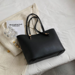 L&auml;&auml;ne stiilis naiste kott 2023. aasta suvine uus mood, lihtne ja mahukas kaasaskantav &otilde;lakott reisimiseks M must