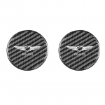 2Pcs Car Carbon Fiber Pattern Coaster Non Slip Water Cup Mat Anti-Dirt for Hyundai Genesis g90 g70 g80 gv70 gv80 must