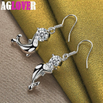 925 Sterling Silver Dolphin AAA tsirkoonist k&otilde;rvar&otilde;ngad Ehted