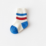 Korea Fashion Stripe Patchworkins Sokid Beebi puuvillased keskmised sokid Vasts&uuml;ndinutele V&auml;ikelastele Lapsed Poistele T&uuml;drukutele Sokid 0-11 a. S
