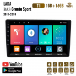 2 Din 9 Android LADA Granta Sport 2011-2018 jaoks Autoraadio Multimeediam&auml;ngija GPS-navigatsioon Carplay Wifi Autostereo 2+32GB 1+16GB