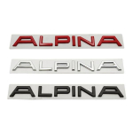 Autokleebis 3D metallist kroom ALPINA embleemi m&auml;rgi kleebised E46 E39 E60 E90 E36 E53 E30 E34 F10 F30 jaoks must