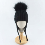 M&uuml;ts Pehme Laste K&otilde;rvaklapp Nokam&uuml;ts Poiss T&uuml;druk Talvine Villane M&uuml;ts P&auml;ris karusnahast Pompon M&uuml;ts Soe Kootud M&uuml;ts Beebi M&uuml;ts Laste Pompon Nokam&uuml;ts kid head 45-53cm