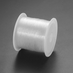 1 rull l&auml;bipaistev kristall, elastse n&ouml;&ouml;rita, helmestega veniv n&ouml;&ouml;r, elastse jooneta, k&auml;sitsi valmistatud isetehtud ehete jaoks tarvikud leidude tegemiseks 90m x 0.2mm