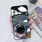 Armsad astronautide &uuml;mbrised Samsung Galaxy A02 A03 A04 A12 A13 A14 A31 A51 A71 M54 ruudukujulisest vedelast silikoonist tagakaas Samsung Galaxy Bumper Fundase jaoks Samsung A02 / M02
