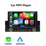 1 Din 6,2-tolline CarPlay autoraadio Bluetooth Android-Auto MP5-m&auml;ngija K&auml;evaba USB FM-vastuv&otilde;tja Stereohelis&uuml;steemi peakomplekt F170C None