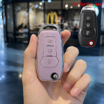 Silver Edge TPU auto v&otilde;tme&uuml;mbris Ford F-150 F-250 F-350 Explorer Ranger KA Fiesta Mondeo Cover v&otilde;tmeta puldiga puldi korpuse nahahoidja jaoks Key case valge