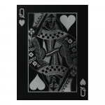 Queen King Kaart L&otilde;uendikunst H&otilde;bedane M&auml;ngum&auml;ng Paar Luksuslik seinamaaling elutuppa Moodne kodukaunistus Tr&uuml;ki plakat Maali Cuadros 20x30cm No Frame