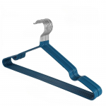 Metallist riidepuud, libisemiskindel metallist riidekuivatusriide plastikkattega t&auml;iskasvanutele riputamiseks ja riiete kuivatamiseks, 10 tk. 10-Pack tumesinine v&auml;rv