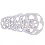 Stiilne koogivorm Aegas&auml;&auml;stlik plastikust &uuml;marate kroonlehtede kuju