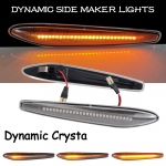 2 tk LED d&uuml;naamilisi k&uuml;ljem&auml;rgistustulesid noolega suunatuled vilkuritele Alfa Romeo 159 Sportwagon Boera Spider typ 939 jaoks Dynamic Crystal