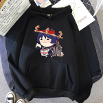 Genshin Impact Scaramouche Hoodie Naiste/meeste Harajuku Graafiline Kawaii Tartaglia Hoodies Unisex Anime Aesthetic Pullover Pusa L