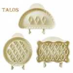 3 tk/komplekti k&uuml;psisevormid j&otilde;ulutoidu klassid, erineva kujuga mittekleepuvad, kergesti vabastatavad taignapressid tasku k&auml;sitsi pirukavormid p&uuml;hade toiduvalmistamise t&ouml;&ouml;riist