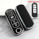 2 3 4 nuppudega uus TPU auto v&otilde;tme&uuml;mbris Mazdale 2 3 6 Atenza Axela Demio CX-5 CX5 CX-3 CX7 CX-9 CX30 2016 2017 2018 2019 v&otilde;tme kate 2 Button Key Case valge