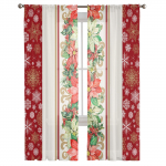 J&otilde;ulud j&otilde;ulut&auml;he lumehelbed elutuba l&auml;bipaistev t&uuml;ll akna kardin Magamistuba k&ouml;&ouml;gi sisustus loor eesriided kardinad 135W x 114H(cm)