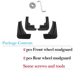 Poriklapid Skoda Octavia 3 Sedaan MK3 A7 5E 2017 ~ Poritiibad Poritiibad Porikaitse Pritsme poritiiba tarvikud ees 4 pcs - Mudguards black