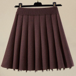 L&uuml;hike naiste seelik S&uuml;gis- ja talvine poolseelik K&otilde;rge v&ouml;&ouml;kohaga A-line seelik Kootud seelik Elastne v&ouml;&ouml;koht Vihmavarjuseelik Naistele One Size kohv