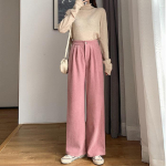Suured naiste kevadmood vabaaja velvetist p&uuml;ksid k&otilde;rge v&ouml;&ouml;kohaga vintage laia s&auml;&auml;rega p&uuml;ksid L aprikoosi