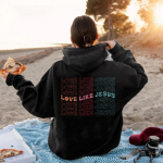 Unisex Love Like Jesus Hoodie Esteetiline Christian dressipluus Naiste Religioosne Piiblisalm Pullover VSCO Faith Hoodies J&otilde;ulukingitus 2XL