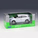 1/24 WELLY Porsche Cayenne Turbo SUV sulamist automudel, survevalu metallist m&auml;nguasjas&otilde;idukid, automudel K&otilde;rge simulatsiooniga kollektsioon Laste kingitused 1/24-19.8x7.8x6.8cm valge