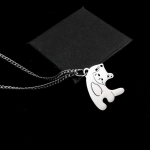 Armsa s&uuml;damest kassi kaelakee loominguline multikas &otilde;pilastele Titaanist terasest ripats Ni&scaron;ipaari kaelakee ripats ei kaota v&auml;rvi