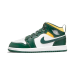 Air Jordan 1 Mid PS Sonics Laste tossud Valge Noble-Green Pollen 640734-371 35 black