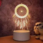 3D-lamp Akr&uuml;&uuml;l-LED-&ouml;&ouml;valgustid karu dinosaurused, lapse &ouml;&ouml;valgustid magamistoa kaunistamiseks j&otilde;ulukaunistused, pulmapeo soodustused USB Warm Light