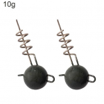 MUQZI sporditarvikud, 2 tk, kruvidega fikseeritud plii jigipeaga rigikonks, pehme kalap&uuml;&uuml;gi landi &uuml;hendamisn&otilde;el 10g