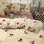 Lillelised vooditekikotted hingavad pastoraalsed Four Seasons pol&uuml;estrist tekikate King Queen-suurusega magamistoa voodipesu kaheinimesevoodiriided 180x220cm