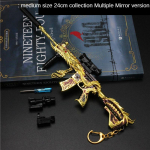 Rahurelv M416 Viie k&uuml;&uuml;nega kuldne draakoni nahk versioon, Star of Faith homaar Overlord pimestav lilla meloodia relva mudel m&auml;ng relva mudel