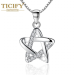 Tsirkoon Hollow Star temperament kaelakee ripats valge