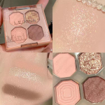 Quad Eyeshadow Palette Pearlescent Matte Shimmer Highlight Undercover Earth Color Compact