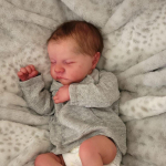 Elutruu 49 cm Levi Reborn Baby Doll 3D maalitud nahaga vasts&uuml;ndinud nukk 19-tolline realistlik implanteeritud juustega beebinukk m&auml;nguasi t&uuml;drukule ja poisile s&uuml;nnip&auml;evaks j&otilde;ulukink 19 Inch full silicone boy hall