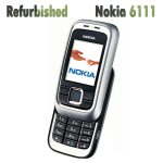 Renoveeritud Nokia Originaal Nokia 6111 Mobiiltelefon 1 SIM-kaardiga 1 Battery 1 Charger must