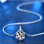 D-v&auml;rvi 1/2/5-karaadine ehe moissanite ripats kaelakee naistele labori teemant moissanita 100% 925 h&otilde;bedane kaelakett peened ehted 1 Carat Moissanite