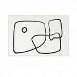 Moodne minimalistlik p&otilde;hjamaade kunsti elutuba suure pindalaga vaip magamistuba valge pl&uuml;&uuml;sis kohev pehme kvaliteetne dekoratiivne vaip 80x120cm