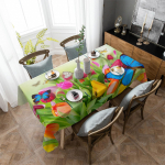 Butterfly Green Leaf Flower Laudlina P&uuml;hadekaunistused Veekindlad ristk&uuml;likukujulised laudlinad Pulmakaunistused Lauakate 4pcs 33x48 Table mat