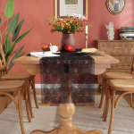 Must pitsist lauajooksja Prantsuse romantiline valge lauajooksja Kodu Restoran Hotelli Festival S&ouml;&ouml;gilaud Pulmapeo sisustus 40x90cm must