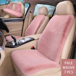 Universal Size Plush karusnahast autoistme kate auto salongi kate auto esi- ja tagapadi 5 istme kaitsepadi 7-pcs camel gray
