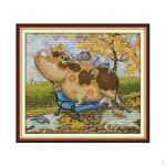 Birds tikkimiskomplekt T&auml;iskasvanutele m&otilde;eldud tikkimiskomplektid 14CT 34x31cm