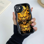 N34 Year of the Dragon Design Laineline telefoni&uuml;mbris iPhone 15 14 13 Pro Max jaoks Samsung S24 S23 Ultra A54 A14 A12 Xiaomi Redmi 13C Huawei pehme tagakaas for iPhone 6